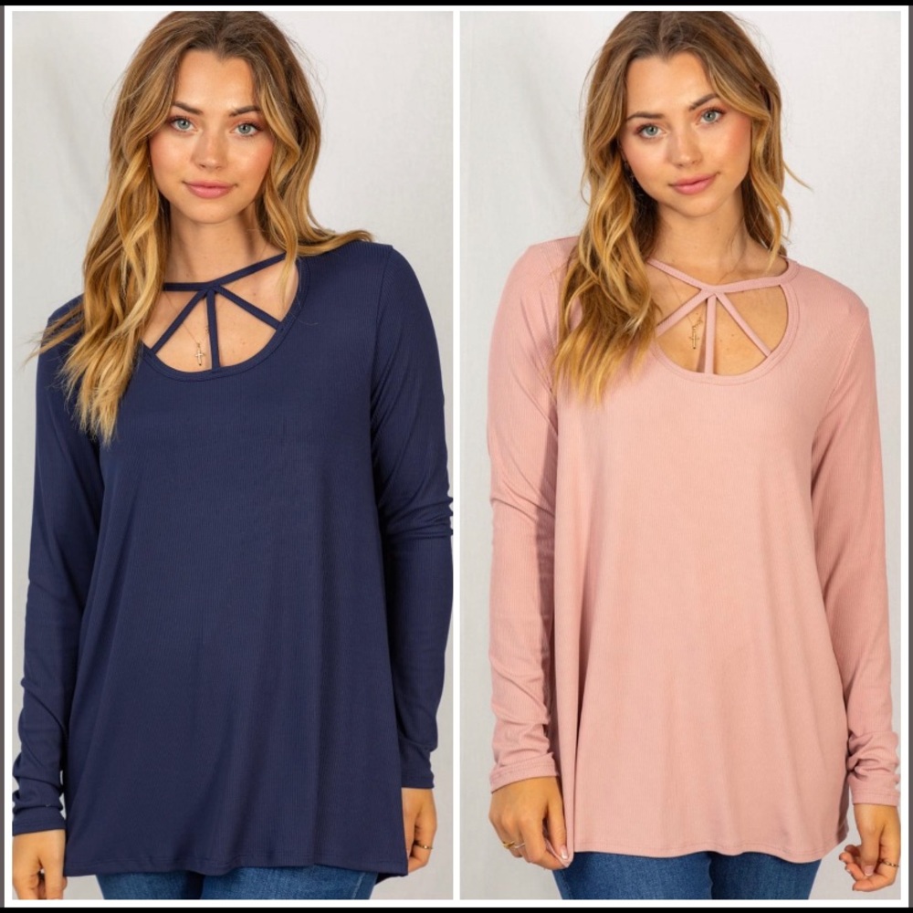 Peek a Boo Top - Rose Color